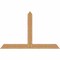 Ekena Millwork Portland Timber Gable Bracket, Western Red Cedar, 72"W x 45"H x 3 1/2"D x 5 1/2"F, 15/12 Pitch GBW072X45X0406POR00SWR - alternate 1